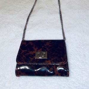 Mini Animal Print Chain Crossbody Bag